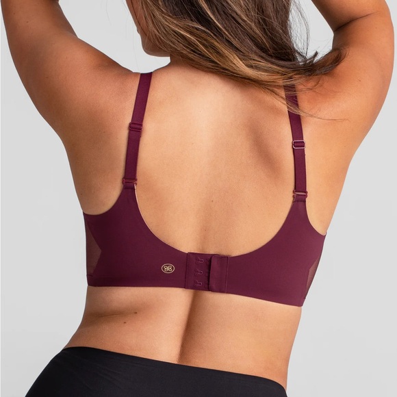 HONEYLOVE CrossOver V-Neck Bra in Fig Size XL - Picture 3 of 11